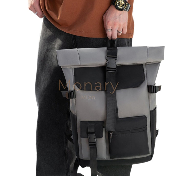 מייקל - תיק גב אפור - Monary Milan