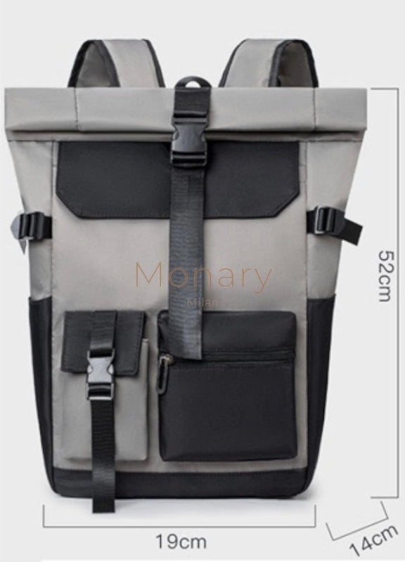 מייקל - תיק גב אפור - Monary Milan