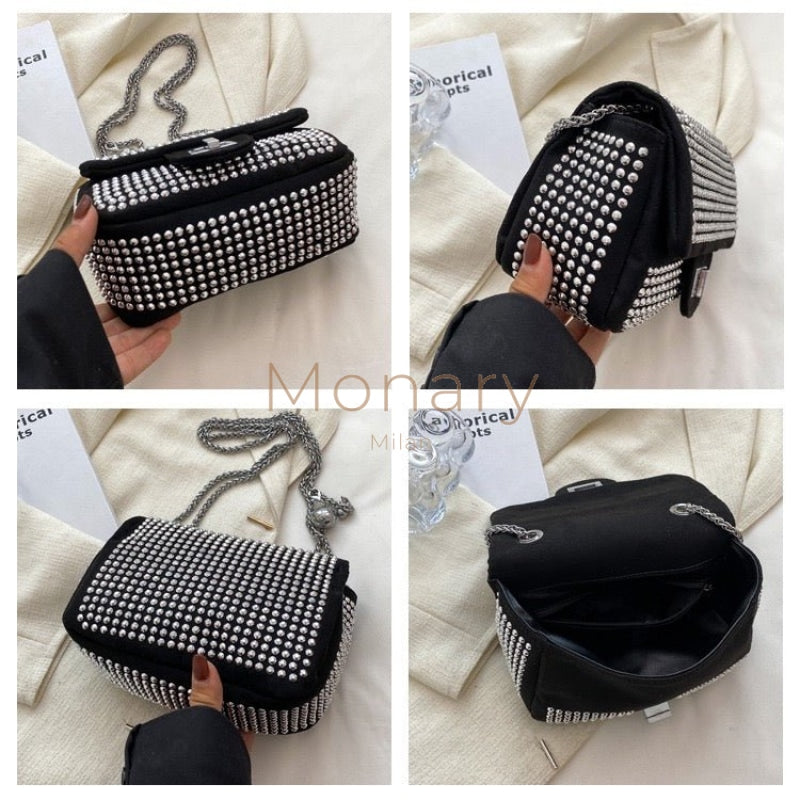 ״פטרה״ - תיק ערב כסוף - Monary Milan