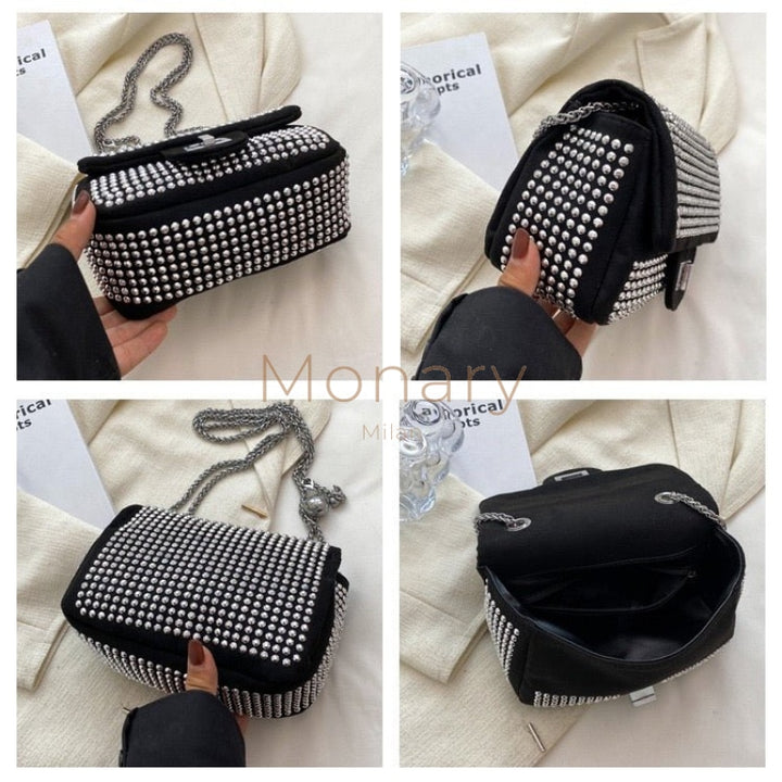 ״פטרה״ - תיק ערב כסוף - Monary Milan