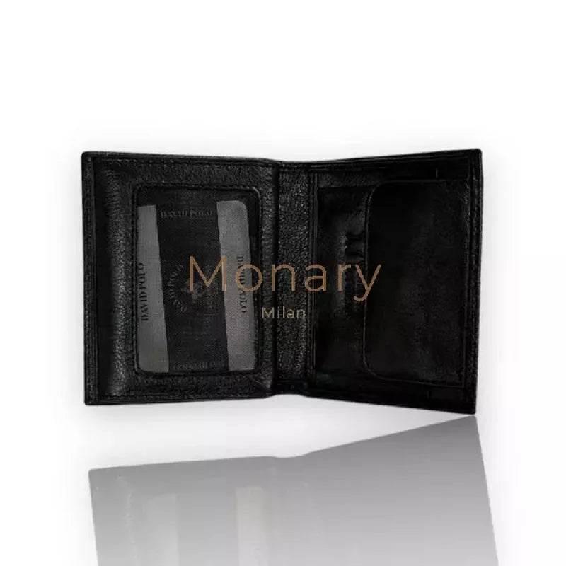 ארנק מעור לגבר שחור - Monary Milan