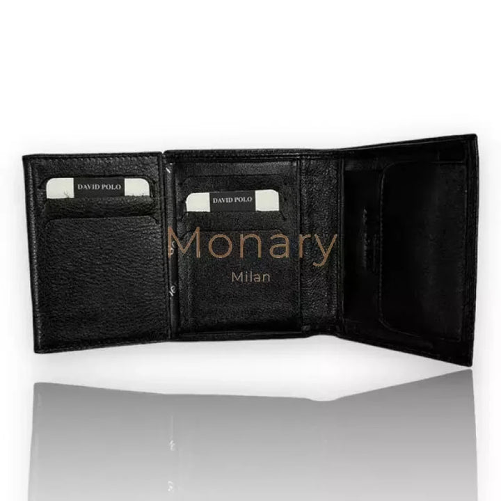 ארנק מעור לגבר שחור - Monary Milan