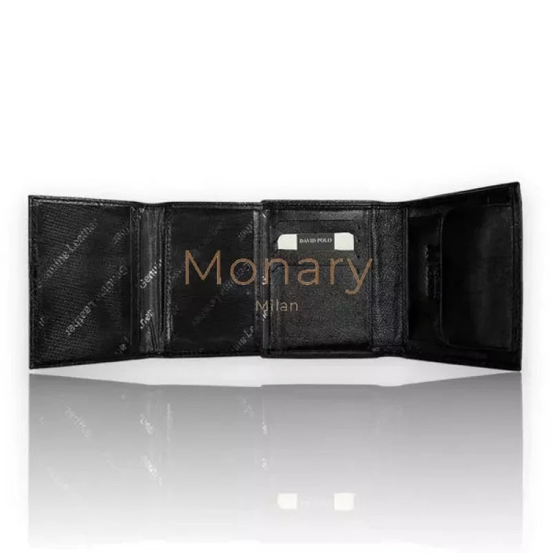 ארנק מעור לגבר שחור - Monary Milan