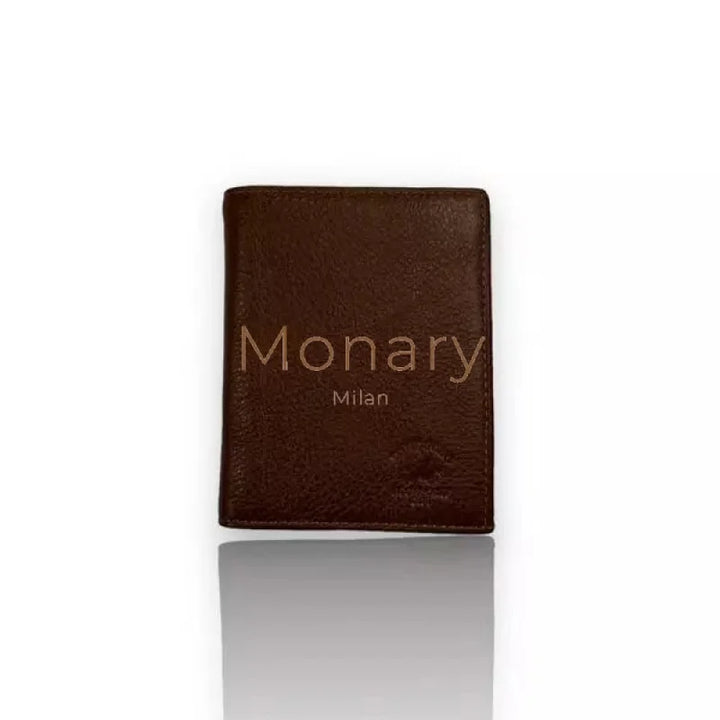 ארנק מעור אמיתי גבוה חום - Monary Milan