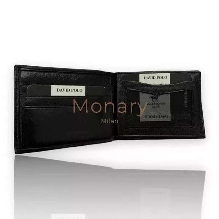 ארנק מעור אמיתי נמוך כחול - לגבר Monary Milan