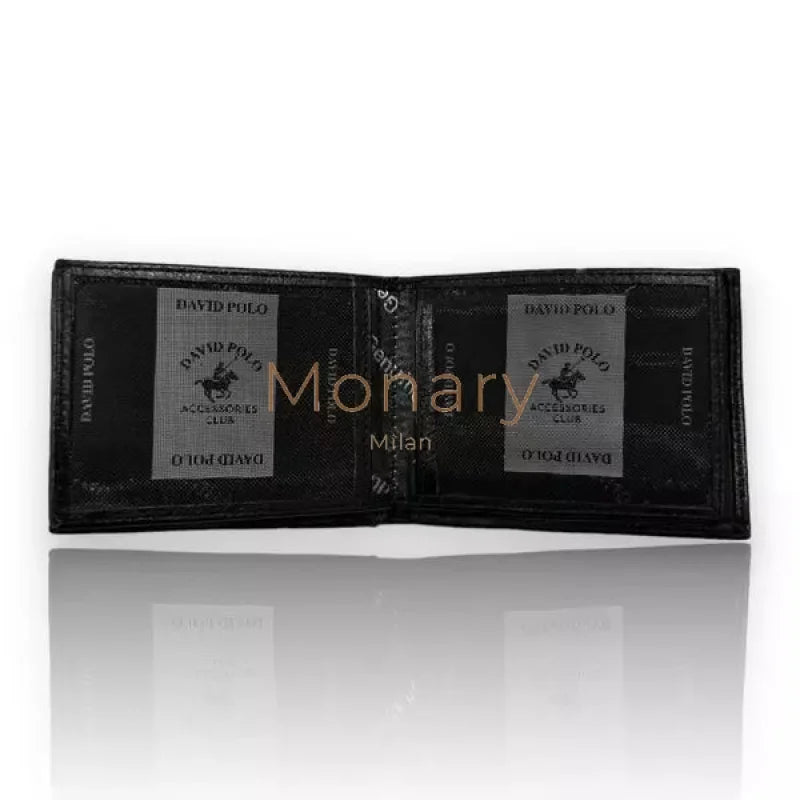 ארנק מעור אמיתי נמוך כחול - לגבר Monary Milan