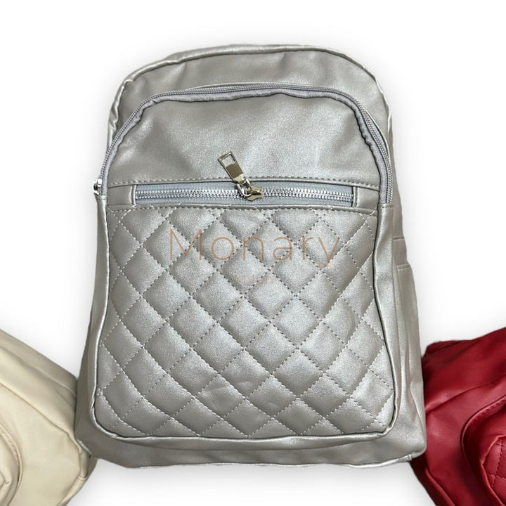 שרי - תיק גב לנשים - אפור בהיר - Monary Milan