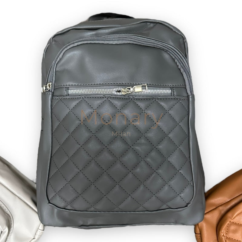 שרי - תיק גב לנשים - אפור כהה - Monary Milan