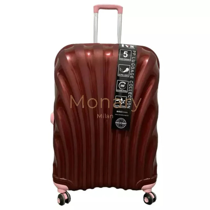סט 3 מזוודות IVS אדום ורוד - Monary Milan