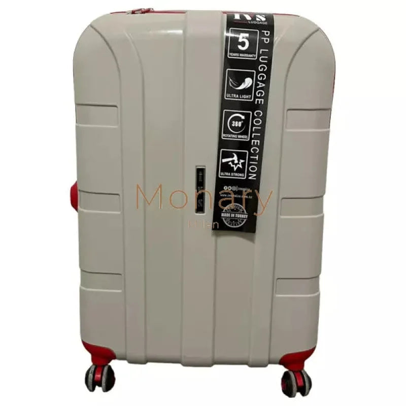 סט 3 מזוודות IVS לבן אדום - Monary Milan