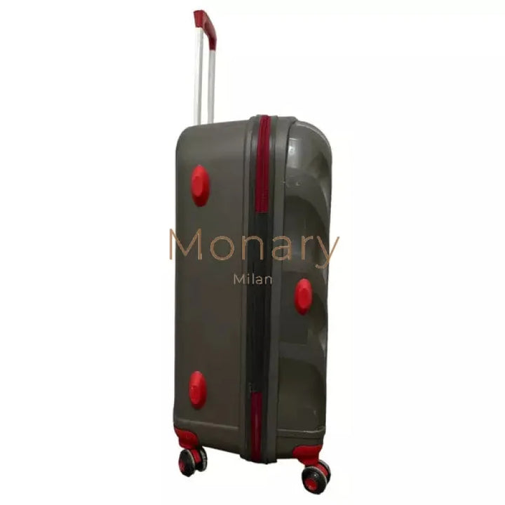 סט 3 מזוודות IVS אפור אדום - Monary Milan
