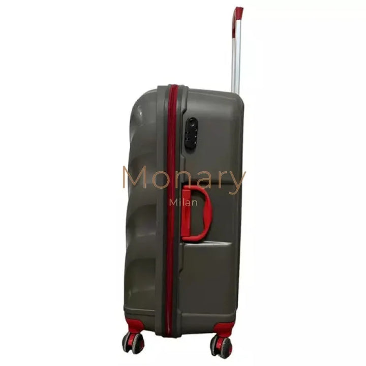 סט 3 מזוודות IVS אפור אדום - Monary Milan