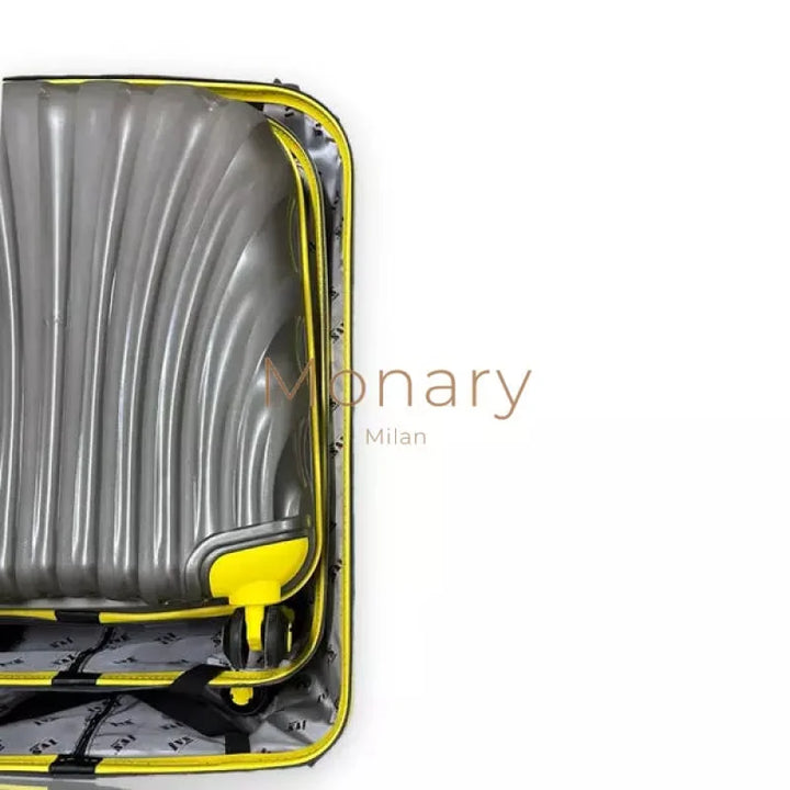 סט 3 מזוודות IVS אפור צהוב - Monary Milan