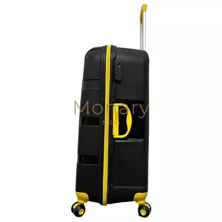 סט 3 מזוודות IVS שחור צהוב - Monary Milan