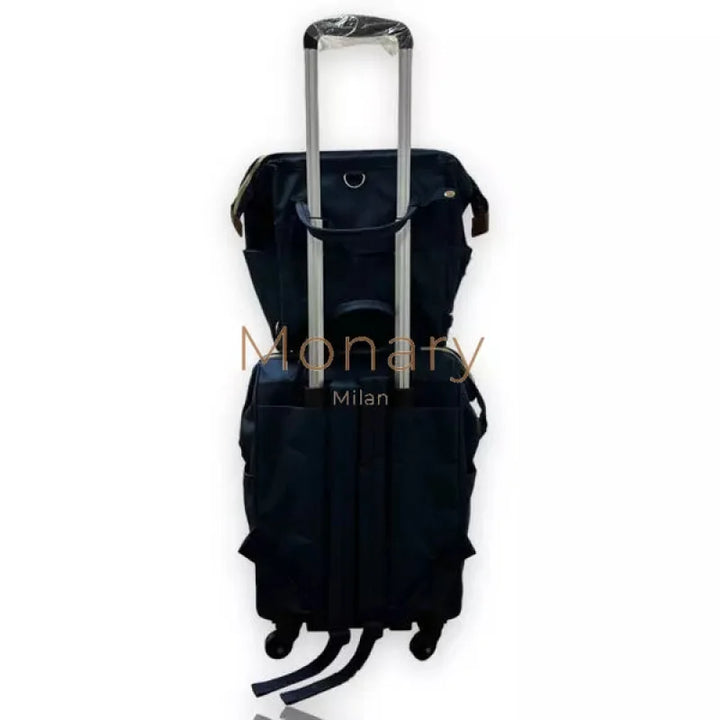 סט תיק נסיעות + גב כחול כהה - Monary Milan