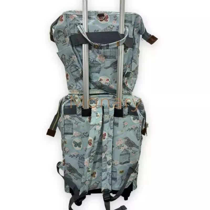 סט תיק נסיעות + גב פרפרים וציפורים - Monary Milan