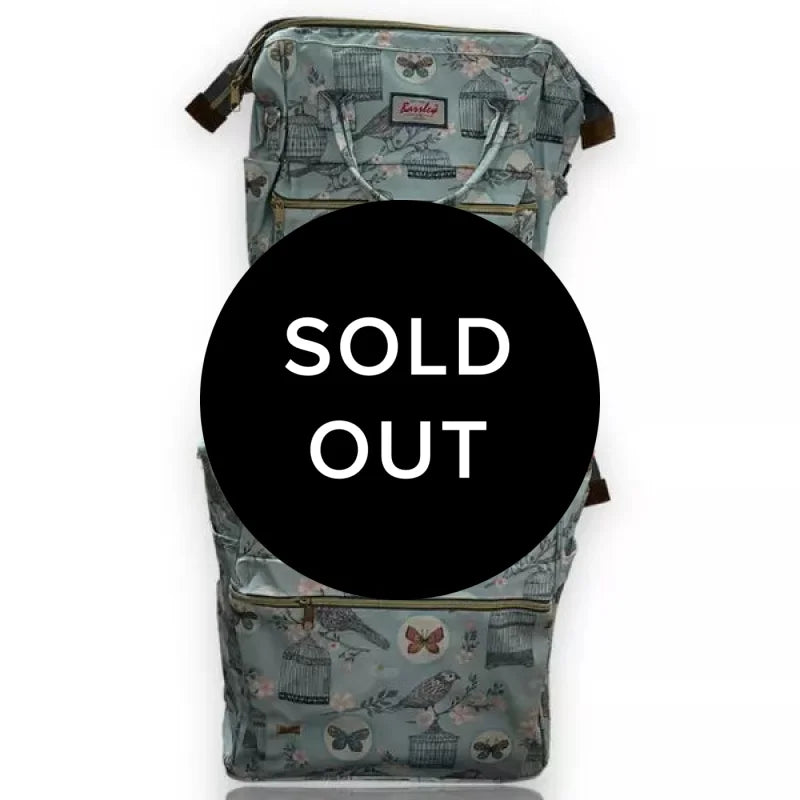 סט תיק נסיעות + גב פרפרים וציפורים - Monary Milan