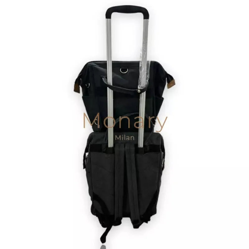 סט תיק נסיעות + גב אפור כהה - Monary Milan