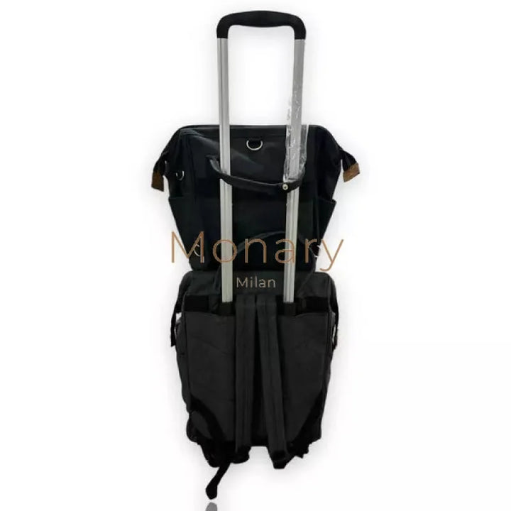סט תיק נסיעות + גב אפור כהה - Monary Milan