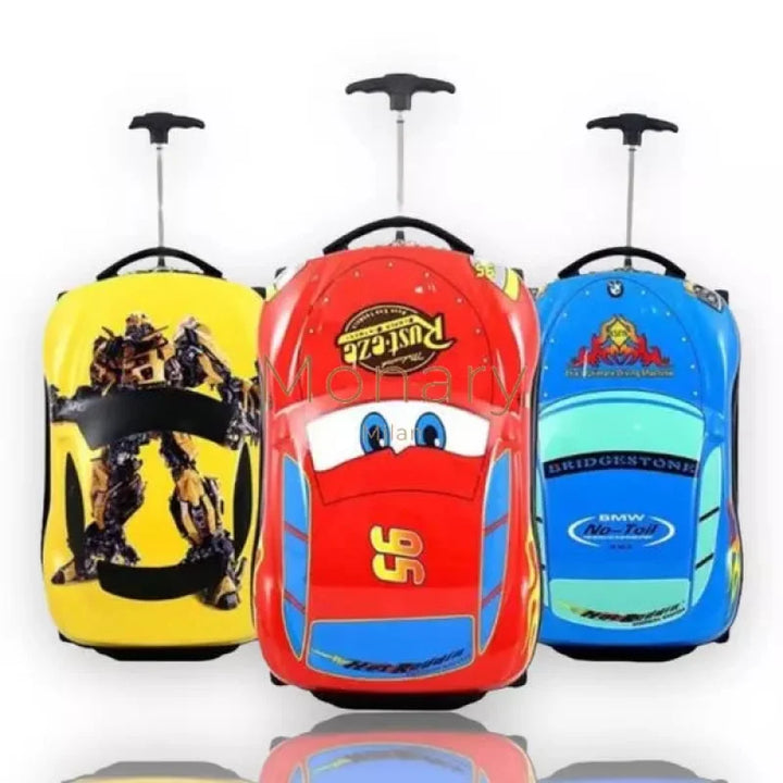 טרולי בימבה לילדים בצבע כחול + תיק גב תואם במתנה - Monary