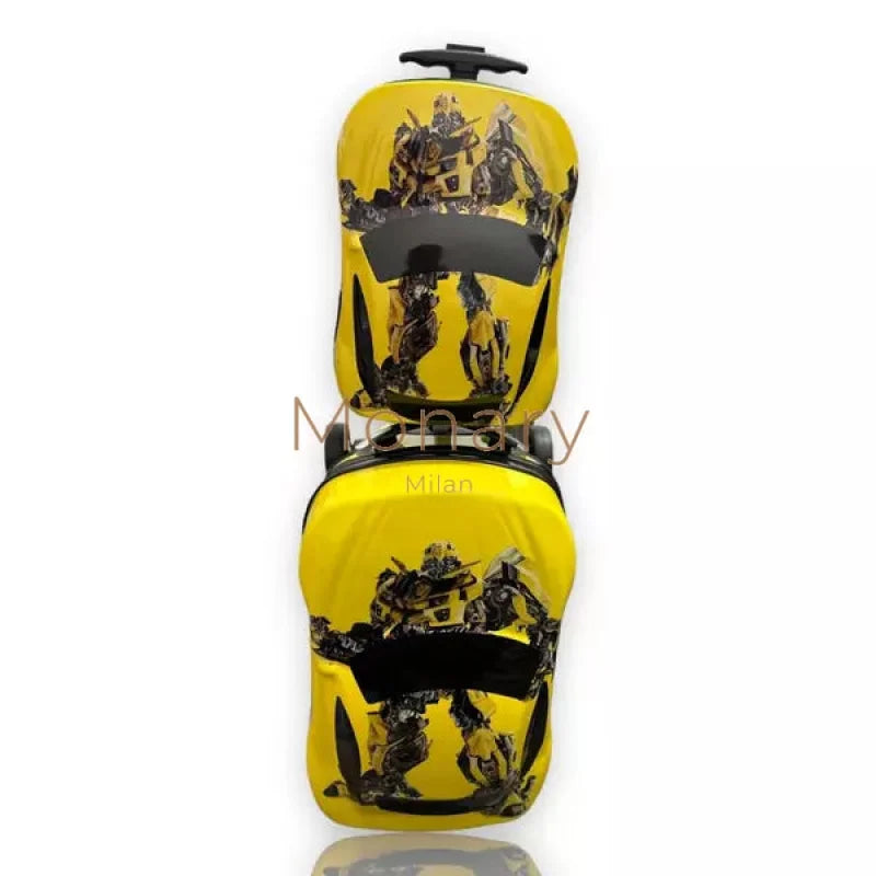 טרולי בימבה לילדים בצבע צהוב + תיק גב תואם במתנה - Monary