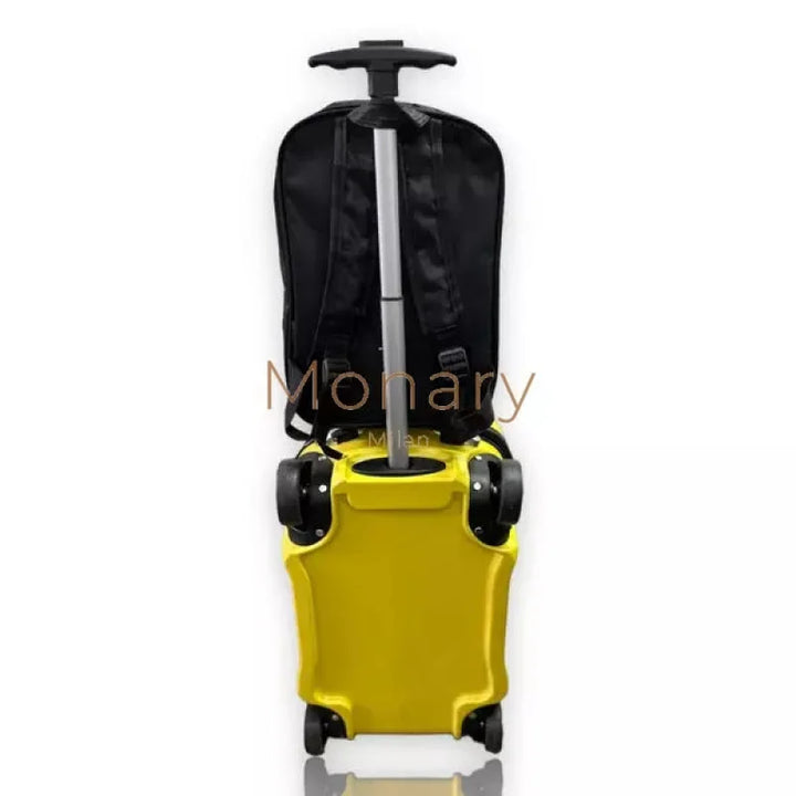 טרולי בימבה לילדים בצבע צהוב + תיק גב תואם במתנה - Monary