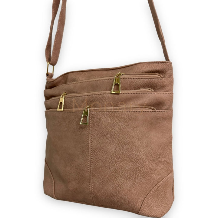 תרזה - תיק צד לנשים - ורוד עתיק - Monary Milan