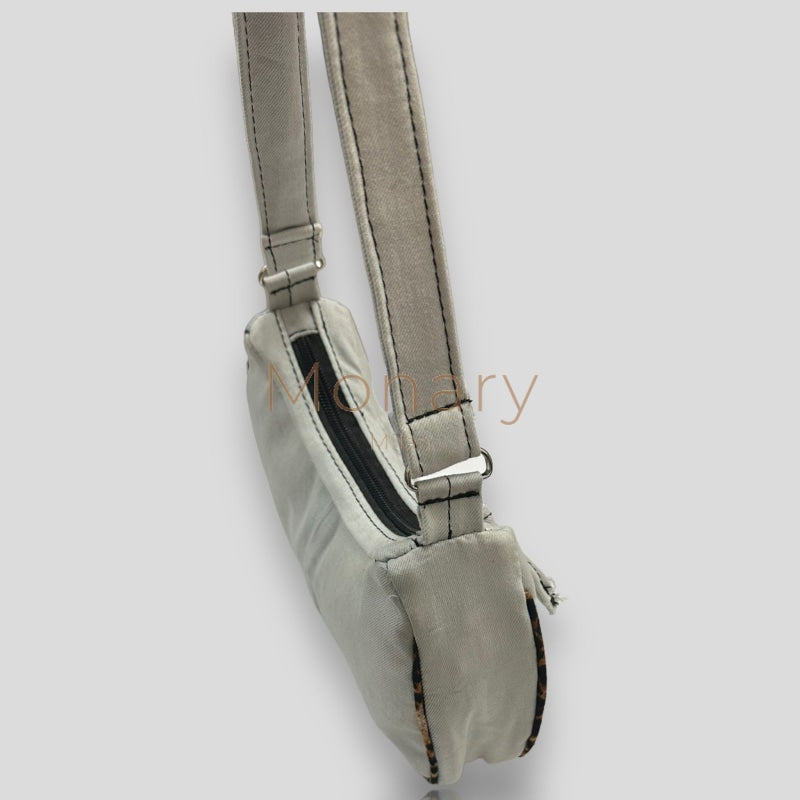 תיק גינס בהיר בגימור מנומר - Monary Milan