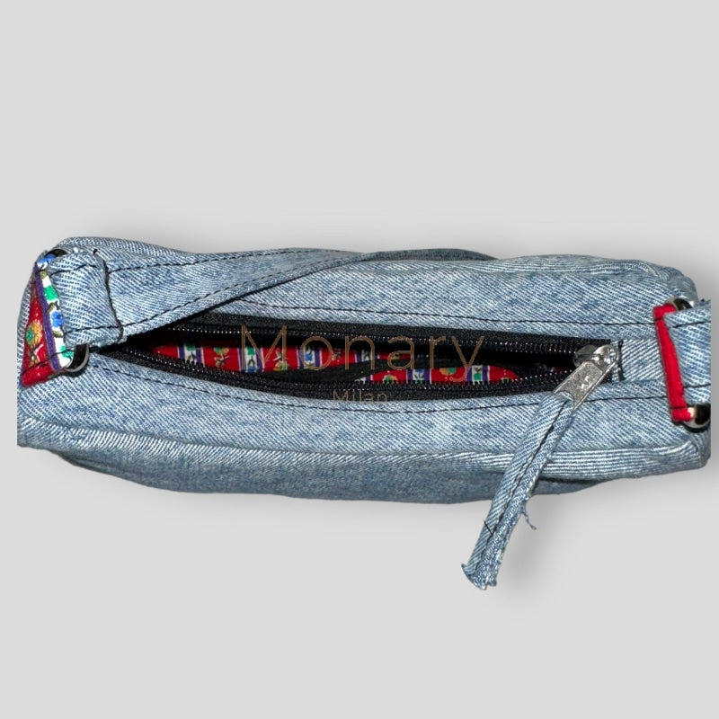 ⁨⁨⁨תיק גינס כחול ⁩⁩ - תיק Monary Milan