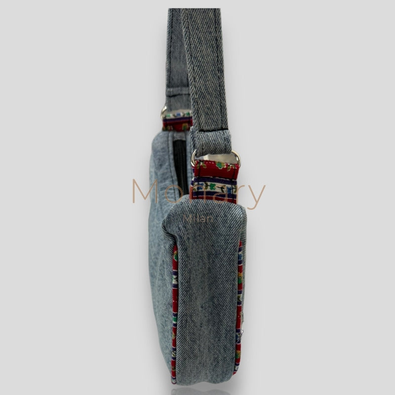 תיק גינס כחול עם קרעים - Monary Milan