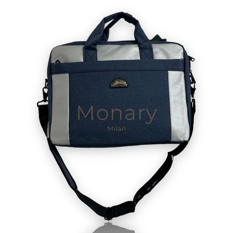 תיק צד ללפטופ כחול - Monary Milan
