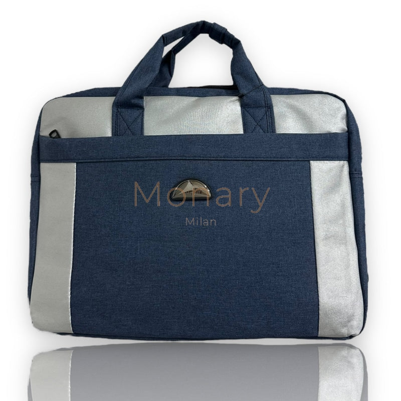 תיק צד ללפטופ כחול - Monary Milan