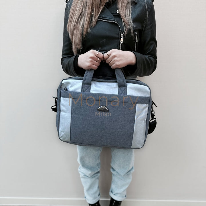 תיק צד ללפטופ כחול - Monary Milan