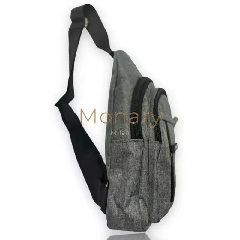 עומר - פאוץ לגבר אפור - Monary Milan