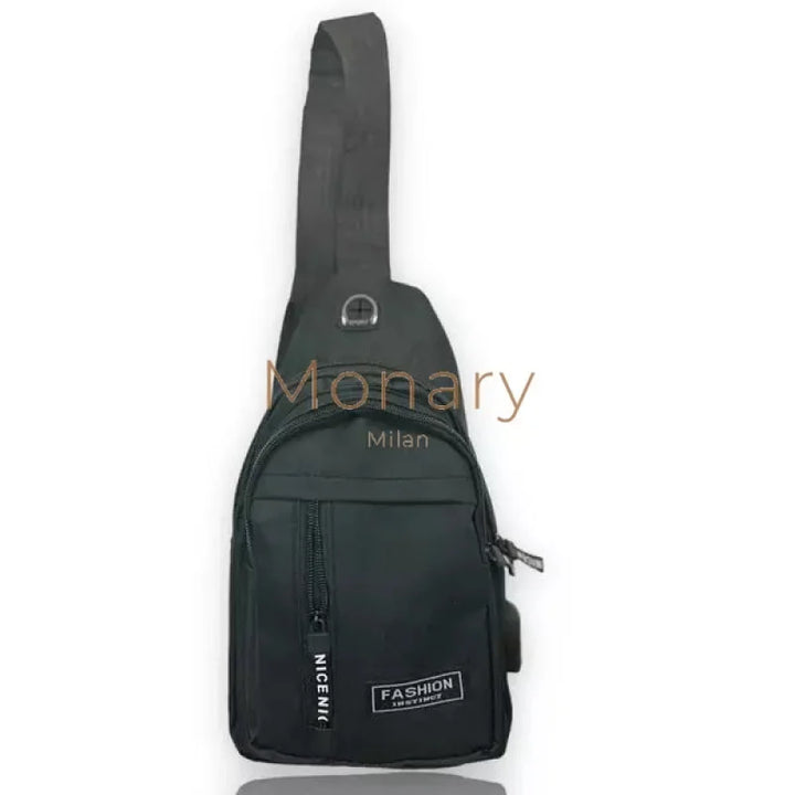 עומר - פאוץ לגבר שחור - Monary Milan