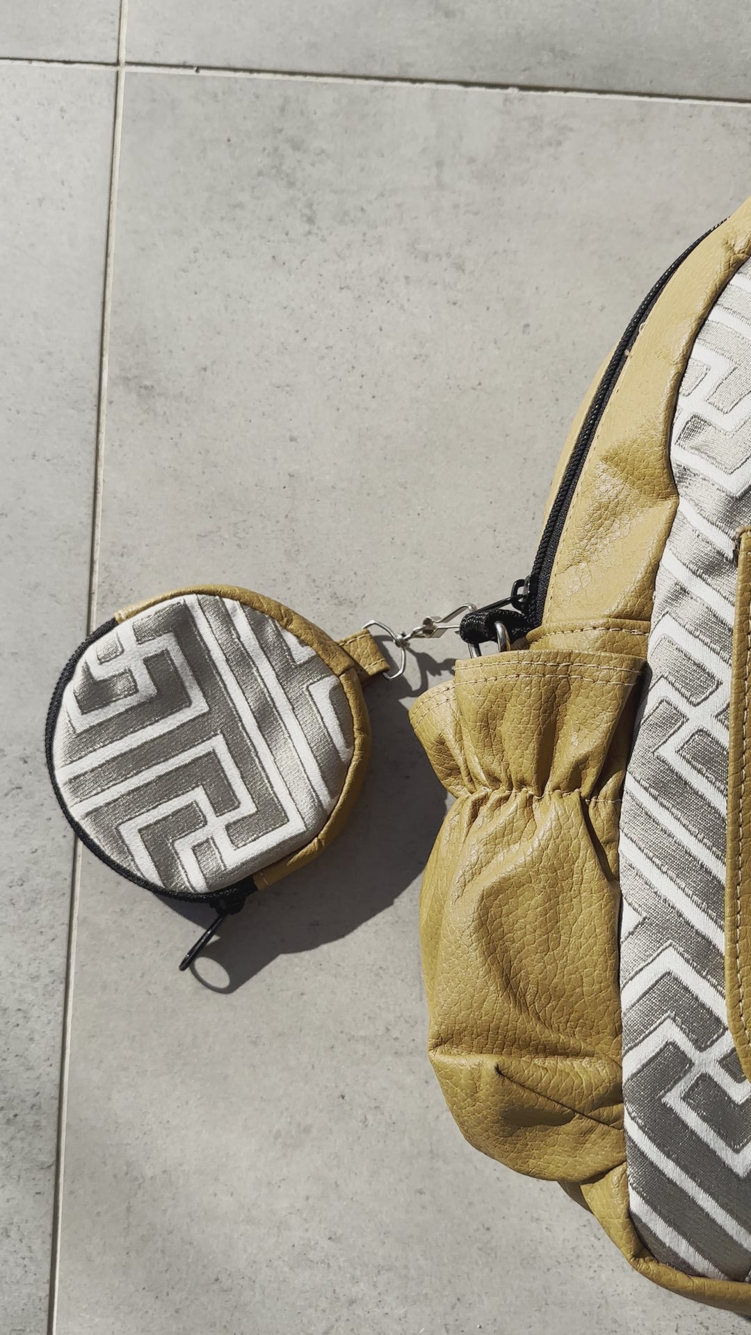 תיק החתלה לעגלה חום מעוצב